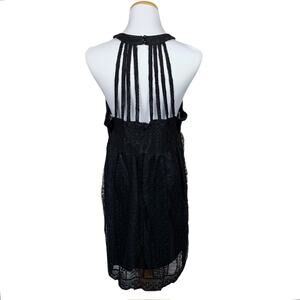 New Vanity Dress Strappy Back Halter Lace Mini Sleeveless Women's XL Party